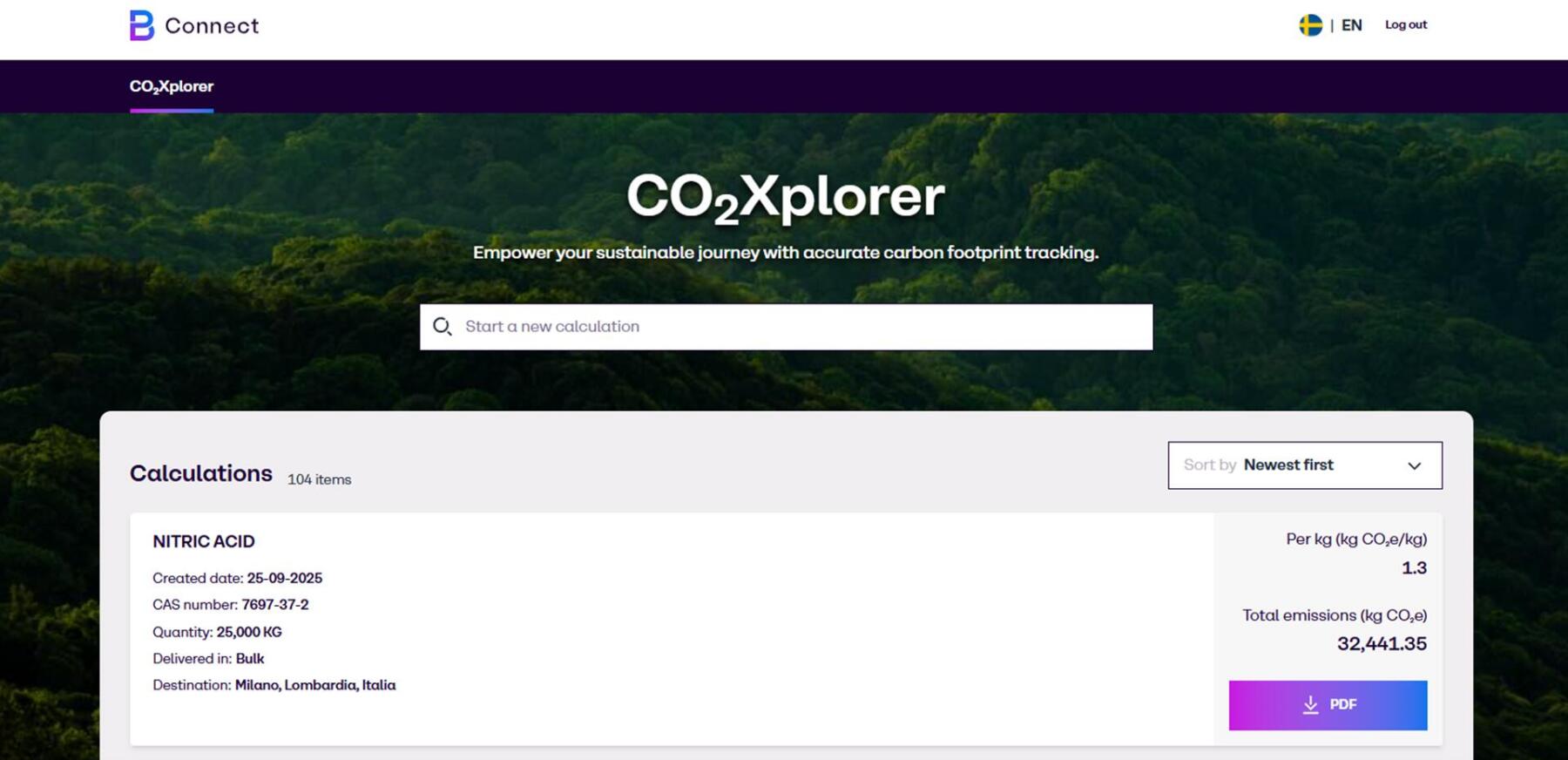 CO2xplorer brenntag