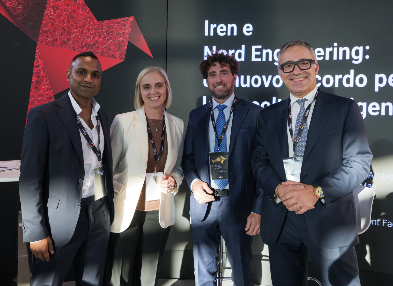 L'Ad Iren Gianluca Bufo con i relatori del convegno